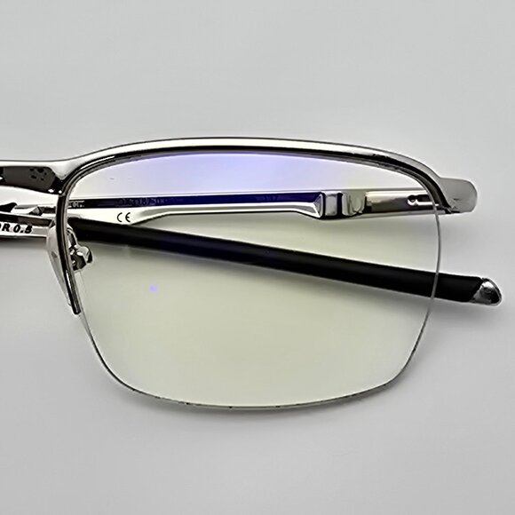 Oakley OX3187-0353 Conductor 0.5 Chrome Semi Rimless Eyeglasses Frame w/ Case - Picture 13 of 16